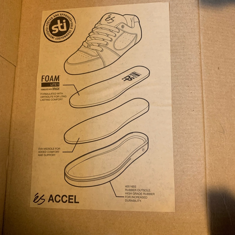 és - Accel skate shoe - 1995 Original Release unDeadstock - Picture 7 of 9